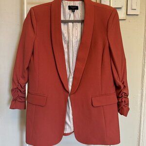Power Casual Tahari 3/4 Sleeve Blazer in Terra Cotta